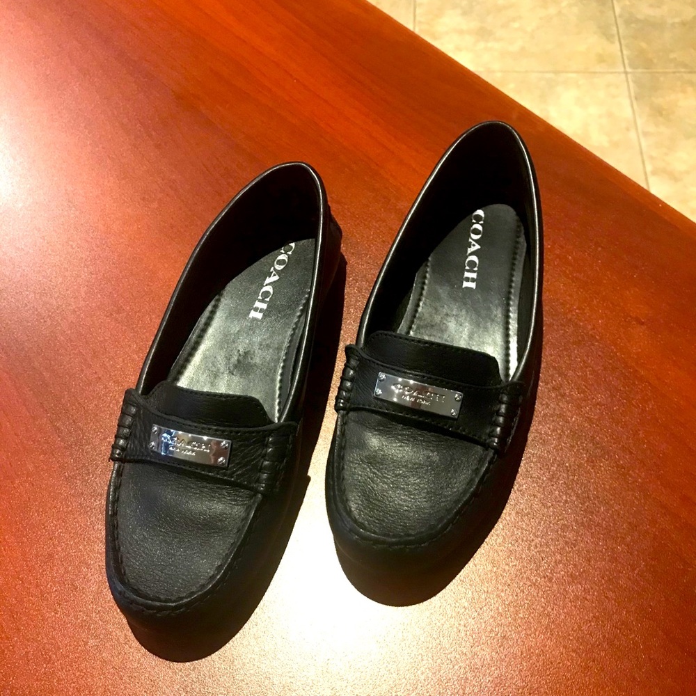 Black Coach Leather loafers
